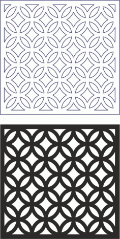 Vector Geometric Seamless Pattern Modern Free DXF File