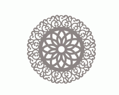 Vector Indian Mandala Free DXF File