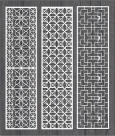 Vertical Column Pattern For Money For Laser Cut Cnc Free Vector File