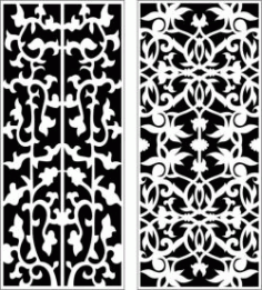 Vines Partition For Laser Cut Cnc Free Vector File