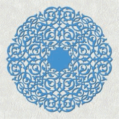 Vines Pattern Wall Clock For Laser Cut Plasma Free Vector File