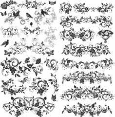 Vintage Frame Borders Free Vector File, Free Vectors File