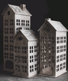 Vintage Style High Rise Building For Laser Cut Free Vector File