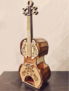 Violin Tea House Plywood Free Vector File