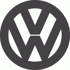 Volkswagen Logo Free DXF File