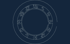 Wall Clock Cnc Laser Cutting Free Vector File