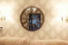 Wall Clock Is Ventilation Holes For Laser Cut Cnc Free Vector File