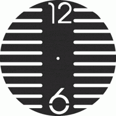 Wall Clock Simple Free DXF File