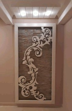 Wall Flower Laser Cutting Free DXF File