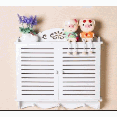 Wall Mount Wooden Shelf Free DXF File