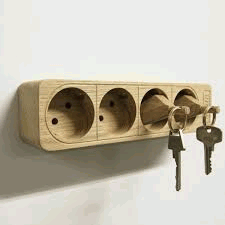 Wall Mounted Key Holder Free DXF File
