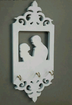 Wall Shelf Hanger Template For Laser Cut Free Vector File