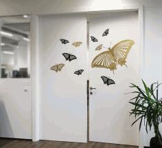 Wall Sticker Butterfly Free Vector File