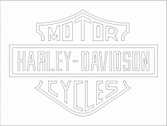 Wdharley Logo Free DXF File