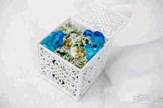 Wedding Box 90x90x90 For Laser Cut Free Vector File