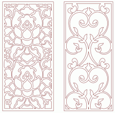 White Flower Bulkhead For Laser Cut Cnc Free DXF File