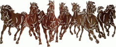 Wild Horses Free Vector File