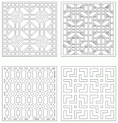 Window Divider Design For Laser Cut Cnc Free DXF File
