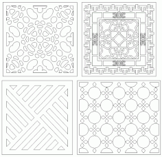 Window Divider For Laser Cut Cnc Free DXF File