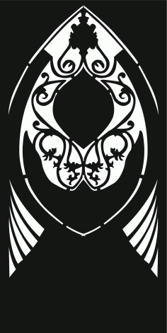 Window Floral Lattice Stencil Seamless Screen Design For Laser Cut Free Vector File
