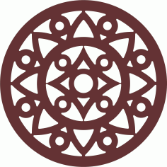 Window Grill Circular Design For Laser Cut Free Vector File