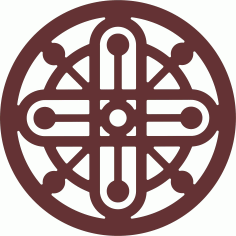 Window Grill Circular Panel For Laser Cut Free Vector File