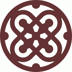 Window Grill Circular Seamless Design For Laser Cut Free Vector File