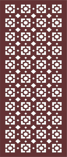 Window Jali Floral Seamless Panel For Laser Cut Free Vector File
