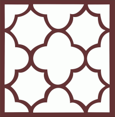 Window Jali Seamless Screen Panel Free DXF File