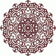 Window Lattice Round Panel For Laser Cut Free Vector File