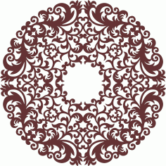 Window Lattice Round Seamless Design For Laser Cut Free Vector File