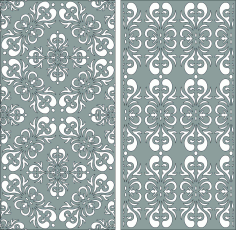 Window Lattice Seamless Screen Designs Set Free DXF File