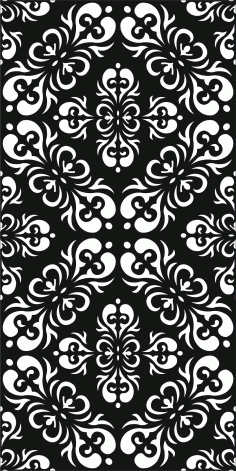 Window Lattice Seamless Screen Panel Free DXF File