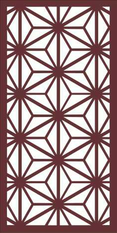 Window Screen Floral Seamless Pattern For Laser Cutiing Free Vector File