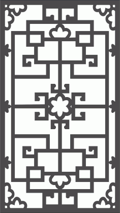 Window Screen Lattice Seamless Separator Free DXF File
