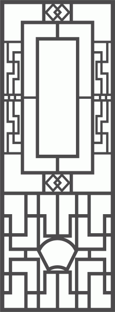 Window Screen Lattice Seamless Separator Pattern Free DXF File