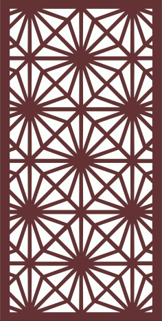 Window Screen Panel Floral Seamless Pattern Cnc Laser Cutting Free DXF File, Free Vectors File