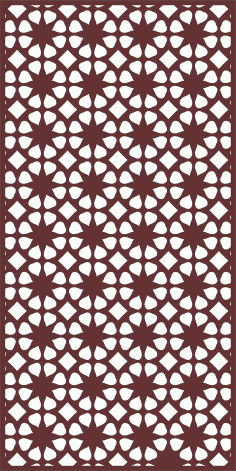 Window Screen Seamless Separator Design For Laser Cutting Free DXF File