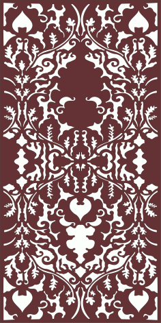 Window Screen Seamless Separator Panel For Laser Cutiing Free Vector File, Free Vectors File