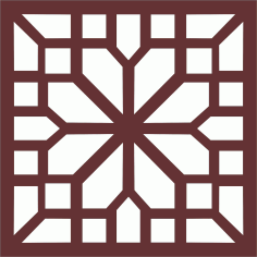 Window Seamless Grill Design For Laser Cutting Free DXF File
