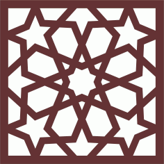 Window Seamless Grill For Laser Cutting Free DXF File