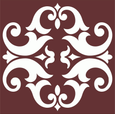 Window Seamless Grill Panel For Laser Cutting Free DXF File