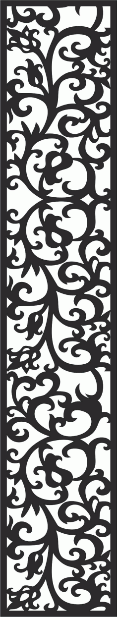 Window Seamless Lattice Separator Pattern Free DXF File