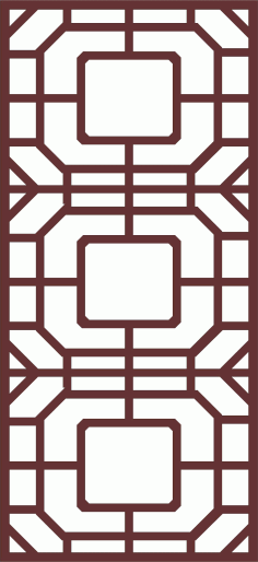 Window Seamless Screen Panel Cnc Laser Cutting Free DXF File