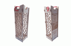 Wine Bottle Box Gift Box Free DXF File