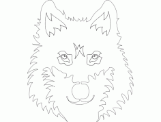 Wolf Face Free DXF File