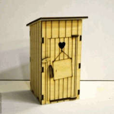 Wooden Bank For Laser Cut Cnc Free DXF File