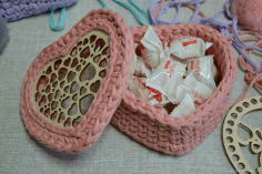Wooden Bottoms For Knitting Baskets Crochet Basket Bases Free Vector File, Free Vectors File