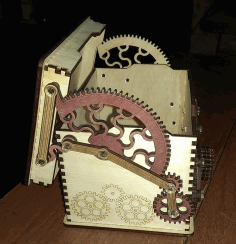 Wooden Box With Lock Cnc Laser Cut Free DXF File