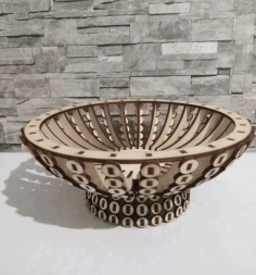 Wooden Candy Bowl Basket Wooden Flower Basket For Laser Cut Free Vector File